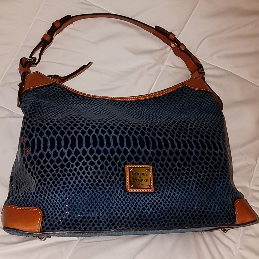 D&B leather hobo bag WITH matching wristlet